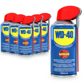 WD-40 Vielzweckspray 300ml Smart-Straw - 6er Sparset Multifunktionsl, Kontaktspray, Feuchtigkeitsverdrnger und Rostlser